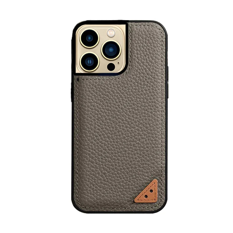 Melkco iPhone 13 Pro Max Ingenuity Series Premium Leather Cover - Grey - Tashqila Melkco iPhone 13 Pro Max Ingenuity Series Premium Leather Cover - Grey - Tashqila